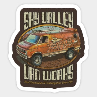 Sky Valley Van Works 1971 Sticker